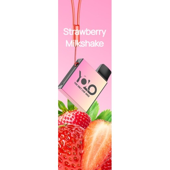 YOLO Bar Disposable Vape 800 puffs "Strawberry Milkshake" 2ml/ 20mg